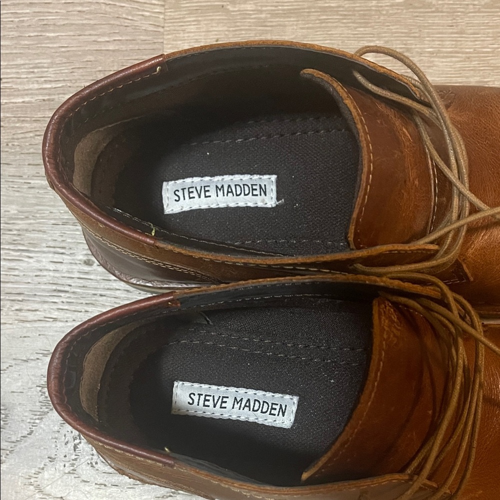 Steve Madden Men's Tan Leather Oxfords; I was gifted these I wore them twice